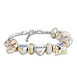 Buy Forever In A Mother's Heart Women's Personalized Birthstone Charm Bracelet