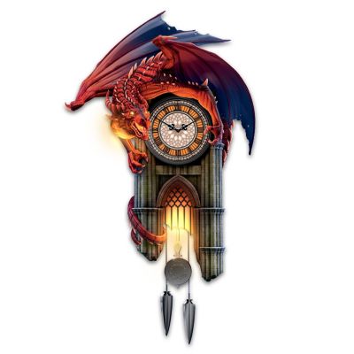 Buy Reign Of Fire Dragon Illuminated Wall Clock