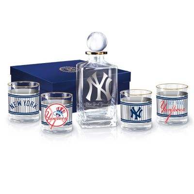 Buy New York Yankees MLB Legacy Glass Decanter Set