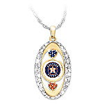 Buy For The Love Of The Game Houston Astros Women's MLB Pendant Necklace