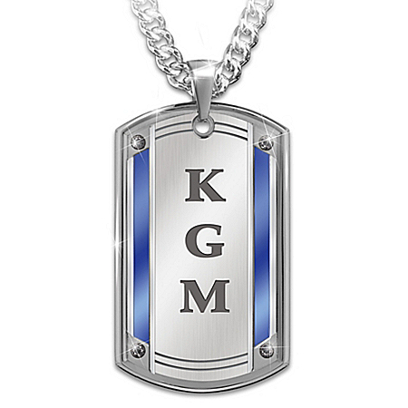 Proud To Call You Son Personalized Stainless Steel Dog Tag Pendant Necklace – Personalized Jewelry