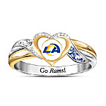 Buy Los Angeles Rams Women's Sterling Silver NFL Pride Ring