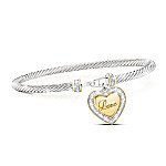 Buy I Love You, My Daughter Sterling Silver Plated Diamond Womenâ€™s Bracelet