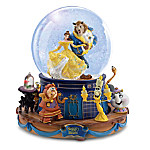 Buy Disney Beauty And The Beast Rotating Musical Glitter Globe