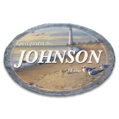 Buy Life's A Beach Personalized Outdoor Welcome Sign