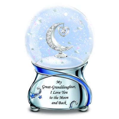 Buy Great-Granddaughter, I Love You To The Moon And Back Musical Glitter Globe