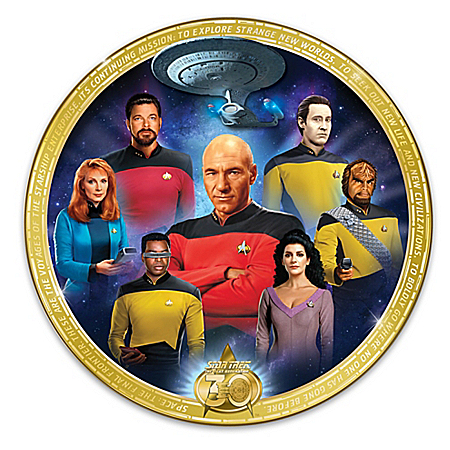 STAR TREK The Next Generation 30th Anniversary Collector Plate: 1 of 3000