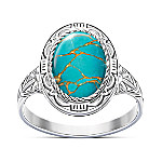 Buy Santa Fe Spirit Women's Blue Mojave Turquoise Ring