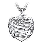 Buy Proud Veteran Men's Stainless Steel Pendant Necklace