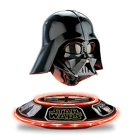 STAR WARS Darth Vader Collectible Helmet Levitates and Rotates: Lights Up