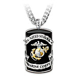 Buy Marine Corps Pride Men's Dog Tag Pendant Necklace