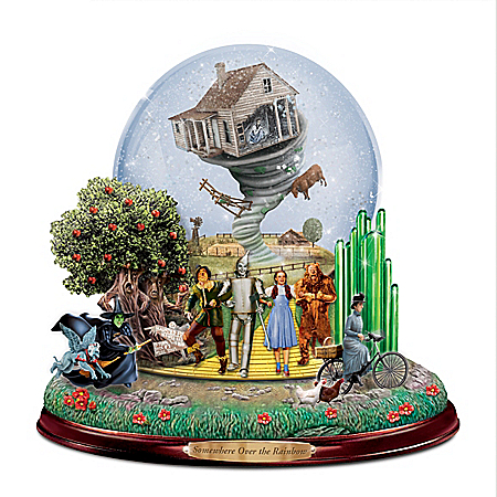 The WIZARD OF OZ LAND OF OZ Musical Glitter Globe