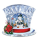 Buy Thomas Kinkade Let It Snow Musical Crystal Snowman Top Hat