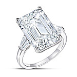 Buy Perfection Women's Emerald Cut Diamonesk Ring