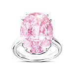 Buy Diamonesk Majestic Pink Women's Sterling Silver Ring