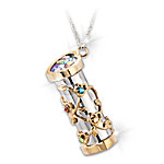 Buy Granddaughter, You Color My World 24K Gold Ion-Plated Kaleidoscope Pendant Necklace