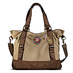 Buy Armed Forces U.S. Marine Corps Women's Canvas Handbag With Patriotic Charms