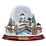 Buy Thomas Kinkade Wonderland Of Snow Illuminated Musical Snowman Snowglobe