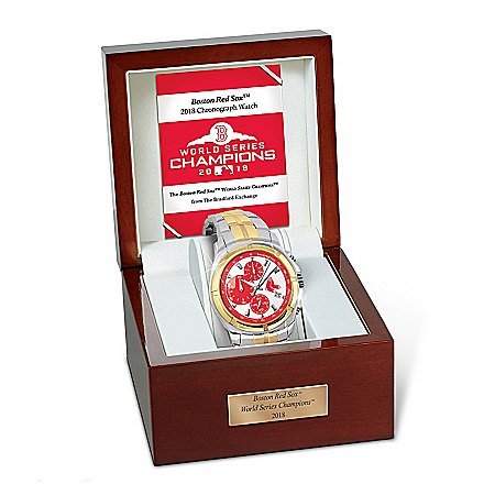 2018 World Series Champions Boston Red Sox Stainless Steel Men’s Watch