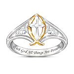 Buy Enduring Faith Women's Religious Diamond Ring