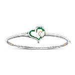 Buy My Granddaughter, My Blessing Heart-Shaped Crystal & Diamond Personalized Birthstone Bracelet