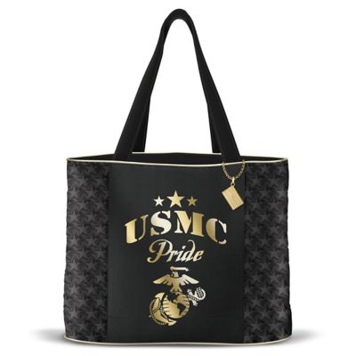 Buy Military Pride Women's Marine Corps Quilted Tote Bag