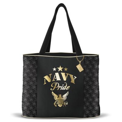 Buy Military Pride Women's Navy Quilted Tote Bag