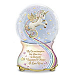 Buy My Granddaughter, You Are Magical Heirloom Porcelain Unicorn Glitter Globe
