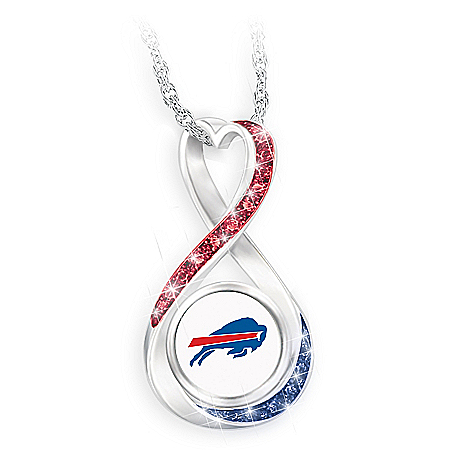 Buffalo Bills Forever Infinity Pendant Necklace