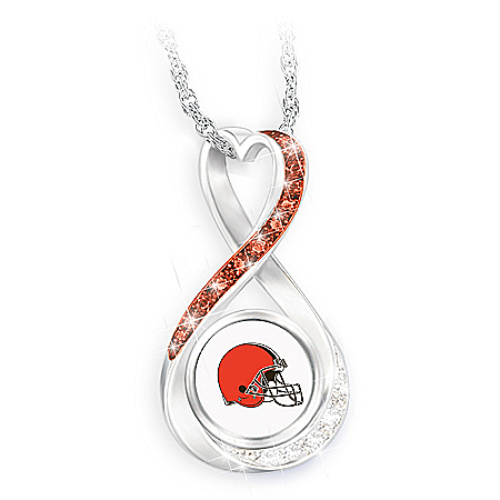 Cleveland Browns Forever Infinity Pendant Necklace