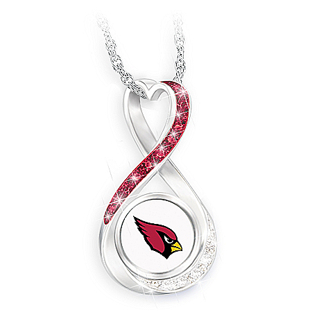 Arizona Cardinals Forever Infinity Pendant Necklace