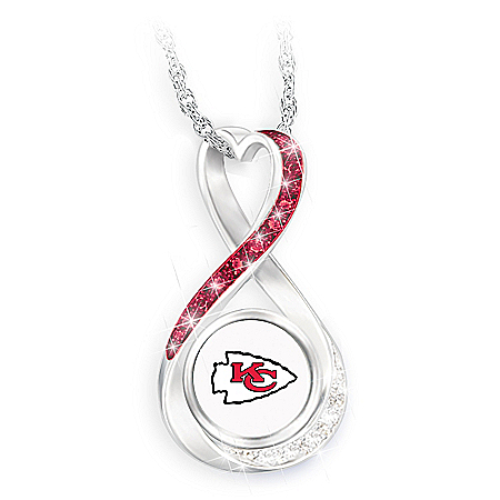 Kansas City Chiefs Forever Infinity Pendant Necklace