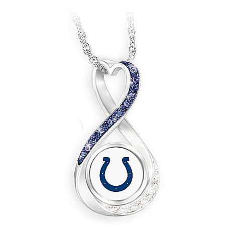 Indianapolis Colts Forever Infinity Pendant Necklace