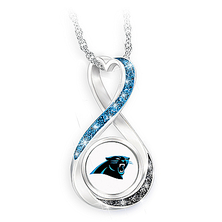 Carolina Panthers Forever Infinity Pendant Necklace