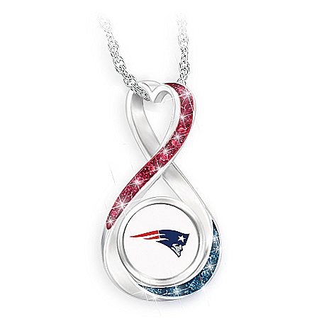 New England Patriots Forever Infinity Pendant Necklace