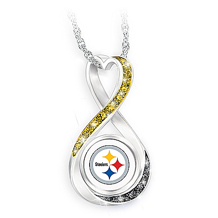 Pittsburgh Steelers Forever Infinity Pendant Necklace
