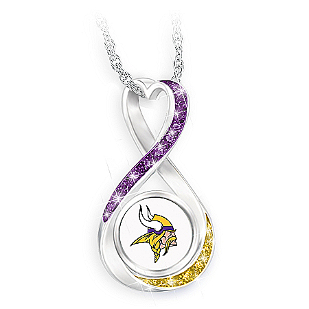 Minnesota Vikings Forever Infinity Pendant Necklace