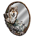 Buy Al Agnew Reflections Of Nature Fully Sculpted Wolf Mirror