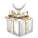 Buy Daughter Of My Heart Women's Gift Box-Shaped Diamond Pendant Necklace