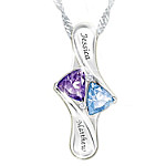 Buy Love's Promise Women's Personalized Birthstone Sterling Silver Pendant Necklace
