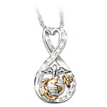 Buy I Love My Marine Women's Infinity-Shaped Pendant Necklace