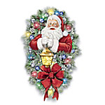 Buy Thomas Kinkade A Most Enchanted Christmas Illuminated Santa Wreath