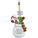 Buy My Merry First Christmas Personalized Snowman Ornament