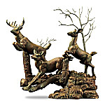 Buy Family In The Forest Cold-Cast Bronze Deer Sculpture