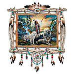Buy Russ Docken Spirit Calling Hand-Stretched Leather Wall Decor With Native American-Inspired Medallions