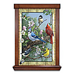 Buy James Hautman Window To Nature Songbird-Themed Self-Illuminating Stained Glass Wall Decor