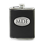 Buy Personalized Stainless Steel & Genuine Leather Wrapped Flask