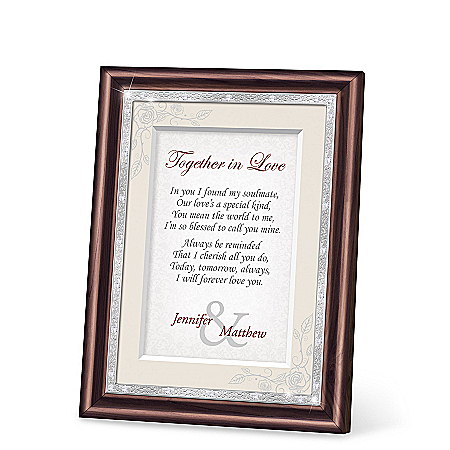 Together In Love Personalized Framed Wall Decor