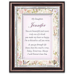 Buy Daughter, I Love You Personalized Poem Frame