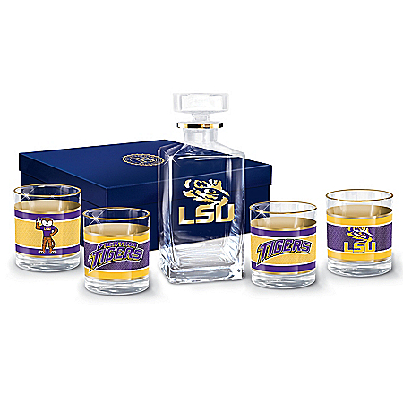 Louisiana State University Tigers Legacy Glassware Set